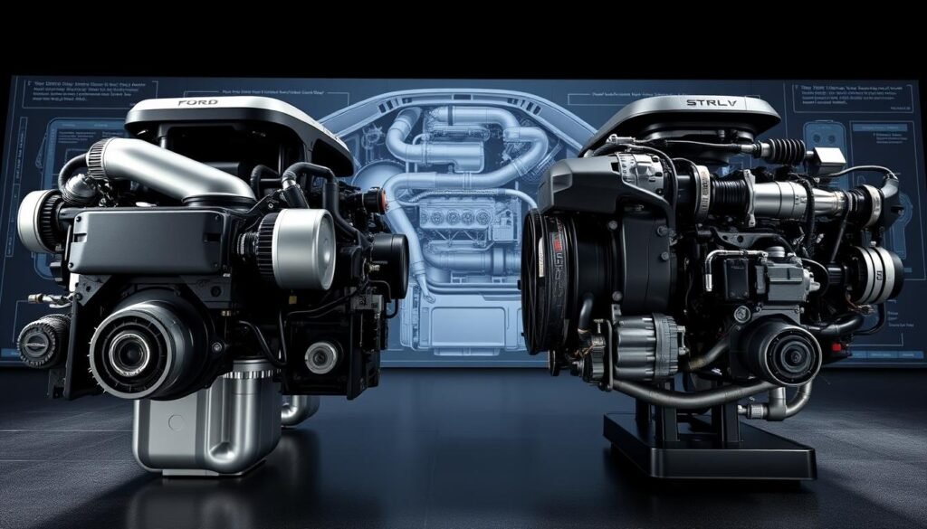 Ford Explorer powertrain vs Chevy Traverse engine performance comparison