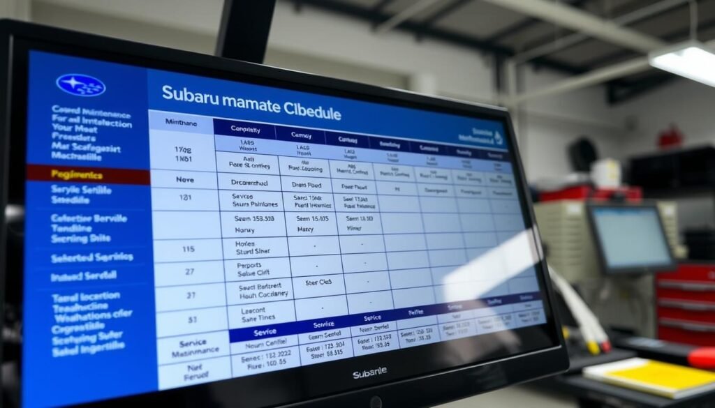 Subaru Crosstrek maintenance schedule