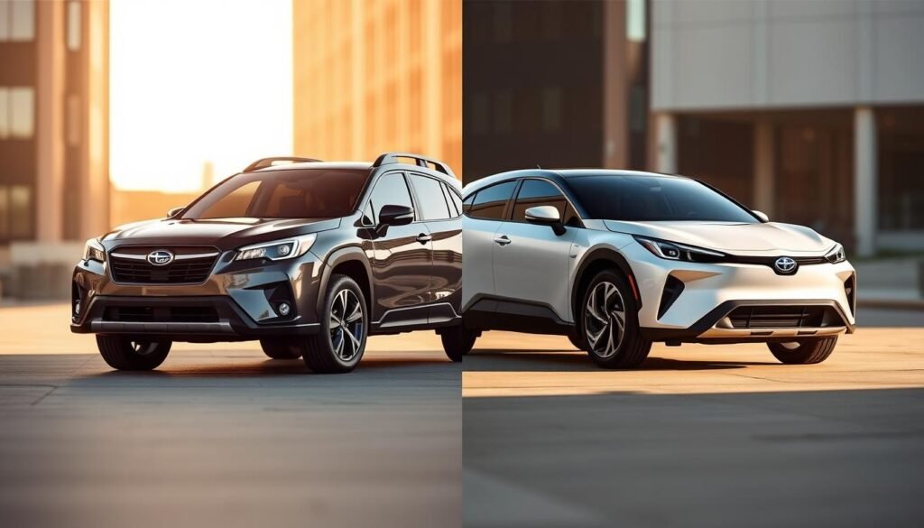 Subaru Solterra vs Toyota bZ4X comparison