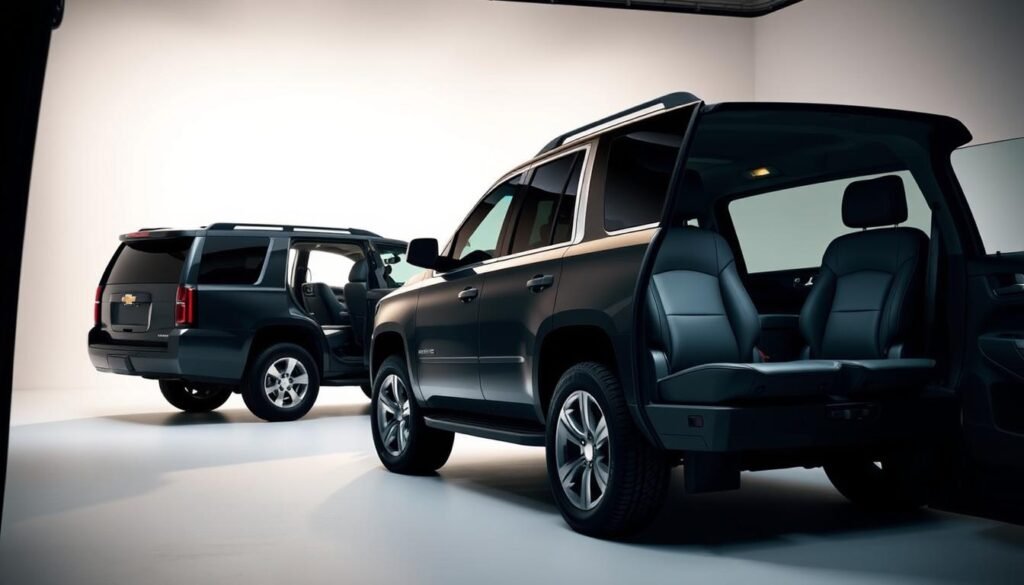 chevy tahoe vs suburban seating