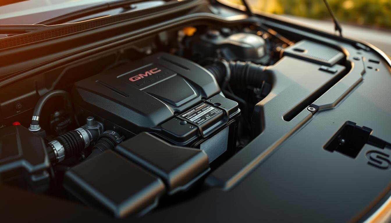 gmc acadia battery location