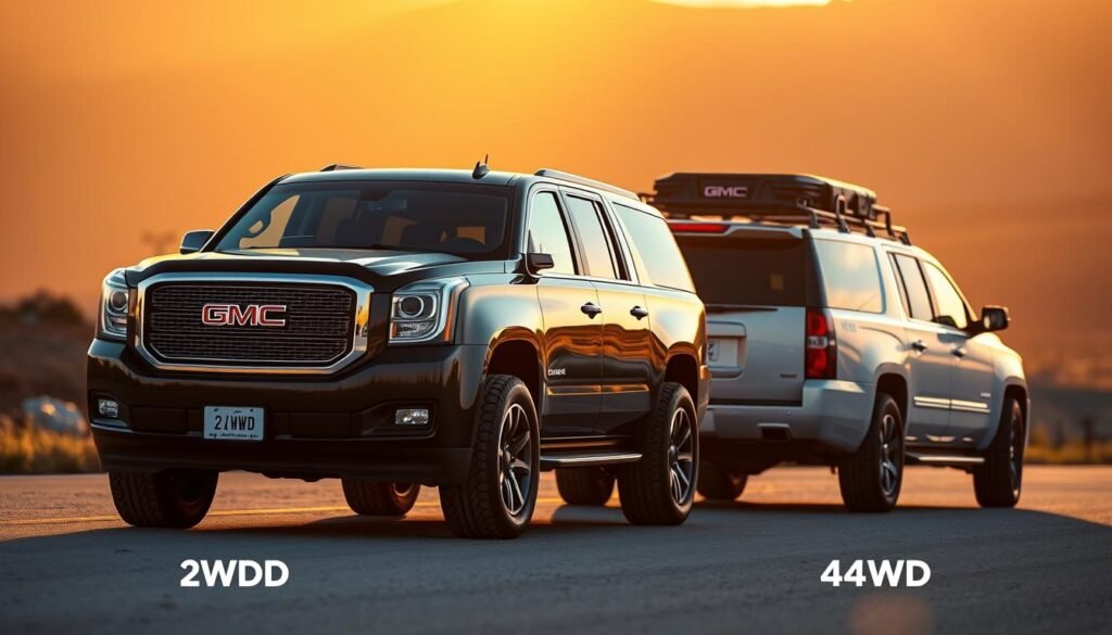 gmc yukon xl 2WD vs 4WD towing capacity