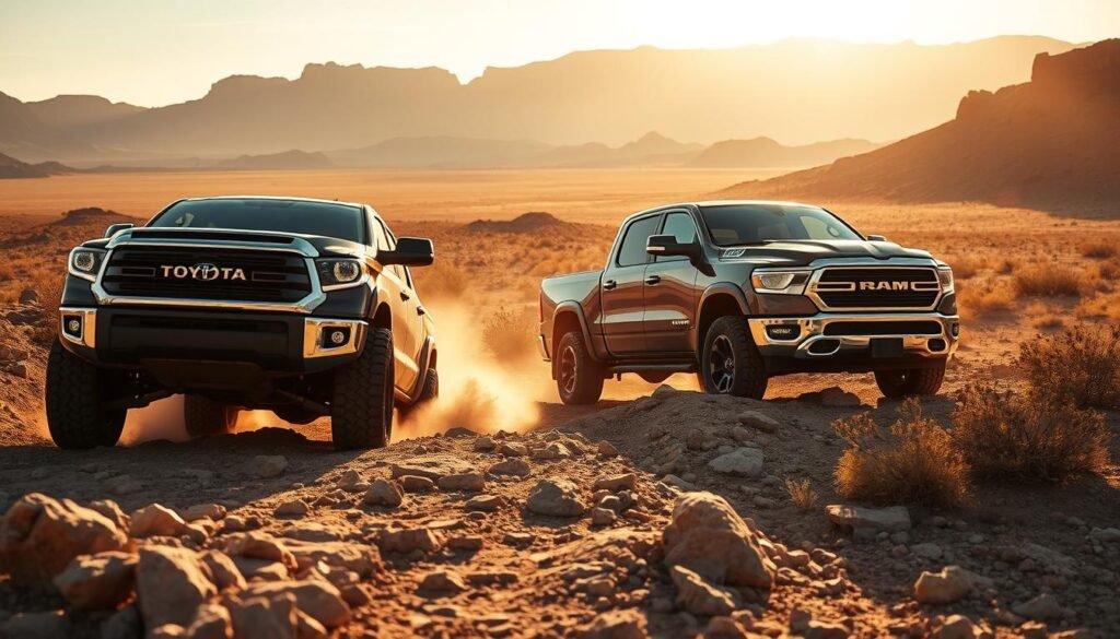 off-road capabilities of Toyota Tundra and Ram 1500 off-road capabilities of Toyota Tundra and Ram 1500