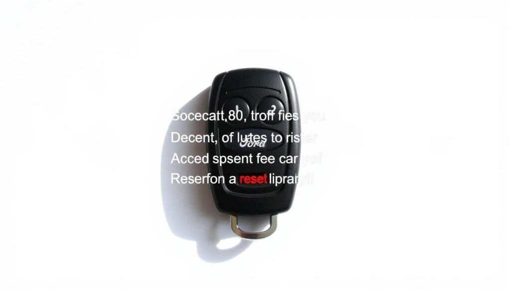 reset ford keyless entry code