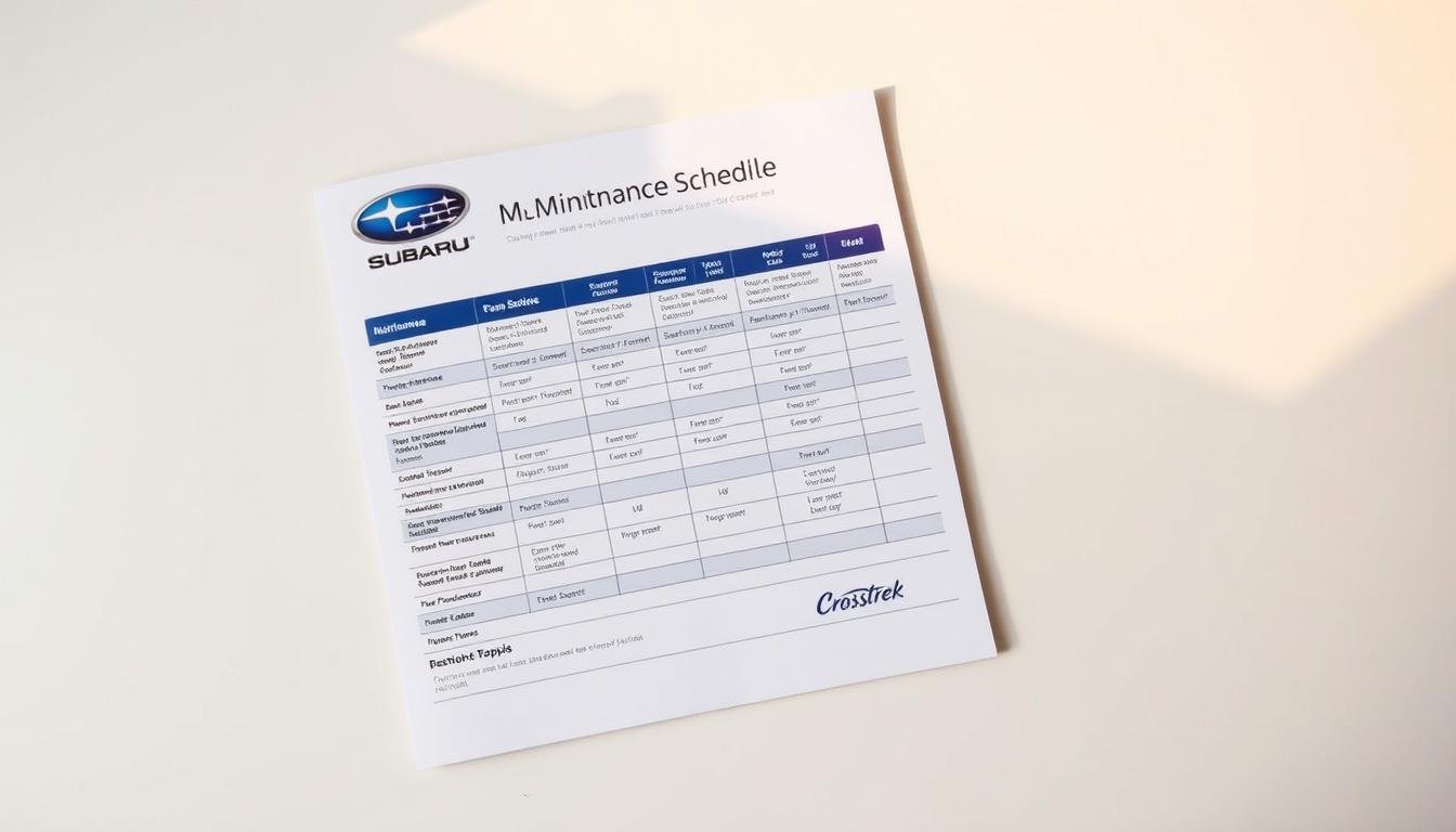 subaru crosstrek maintenance schedule