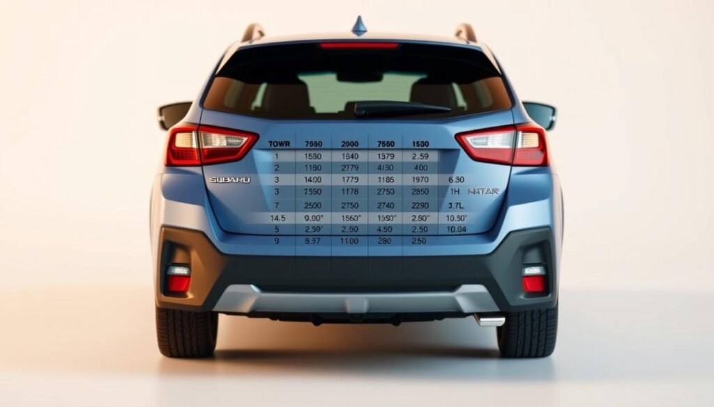 subaru crosstrek towing capacity chart subaru crosstrek towing capacity chart