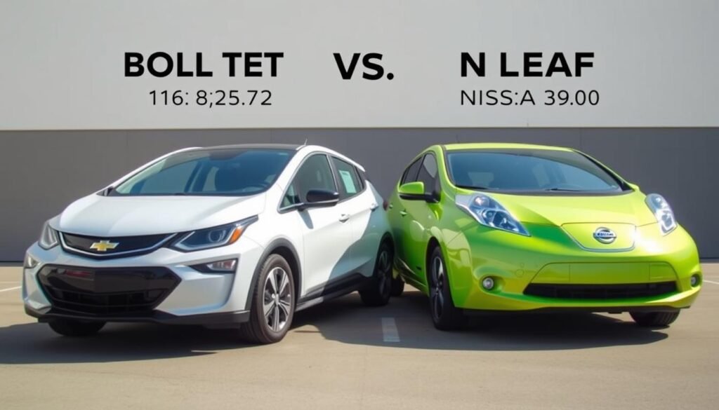 Chevy Bolt and Nissan Leaf electric car performance and range comparison Chevy Bolt and Nissan Leaf electric car performance and range comparison