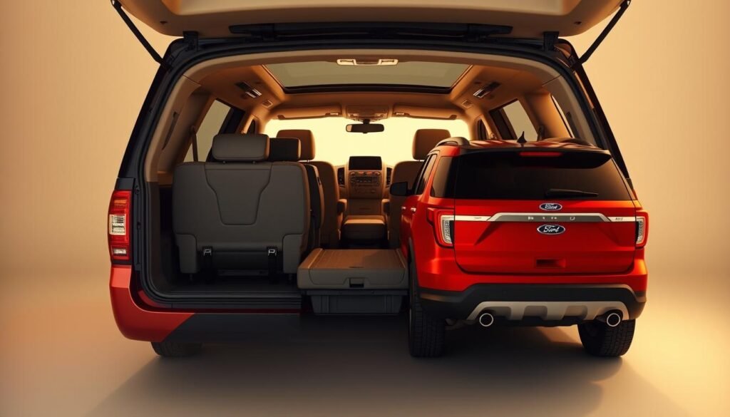 Ford Expedition vs Explorer seating capacity cargo space comparison
