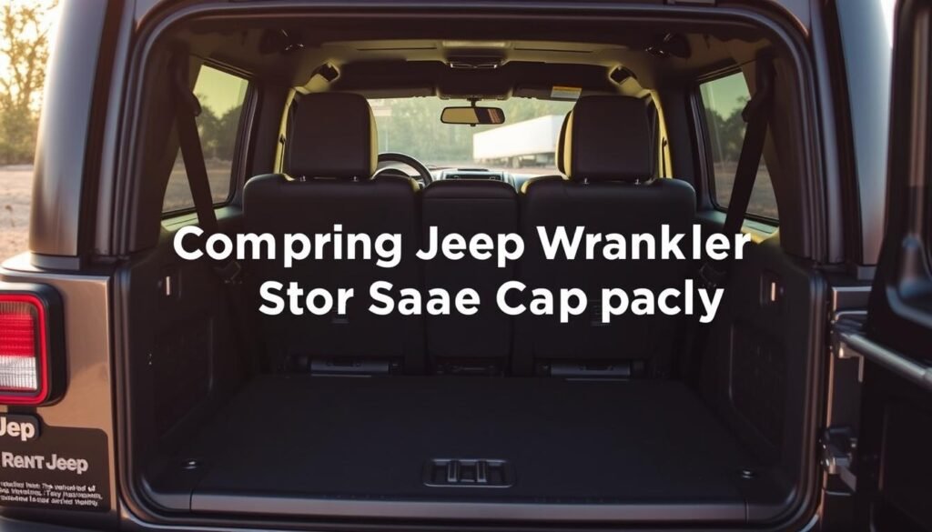 Jeep Wrangler storage capacity Jeep Wrangler storage capacity