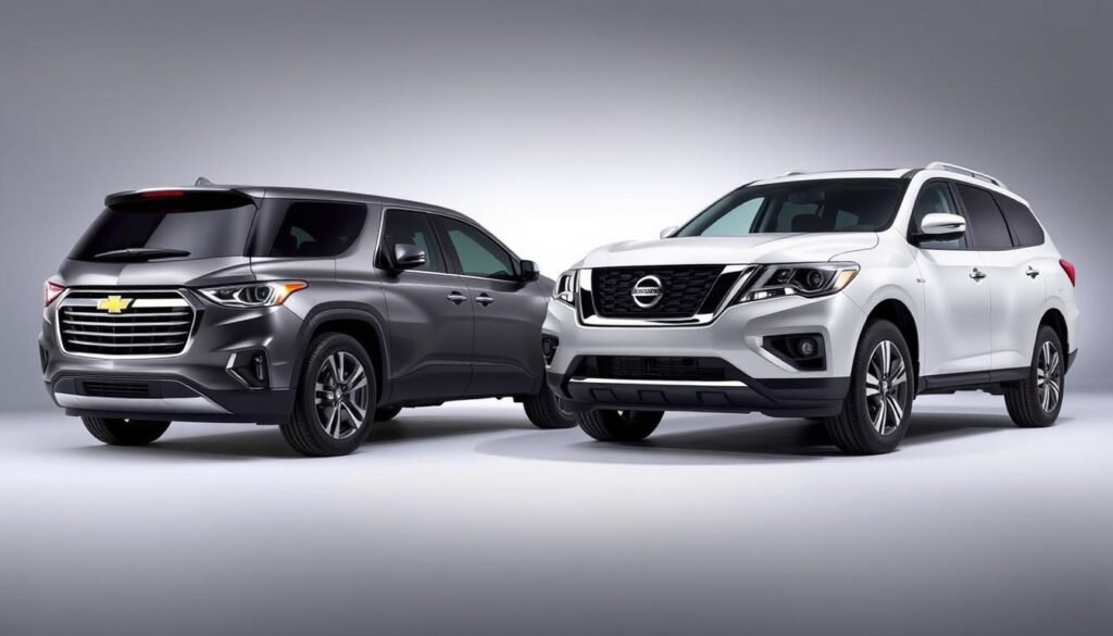 Price comparison between Chevy Traverse and Nissan Pathfinder Price comparison between Chevy Traverse and Nissan Pathfinder