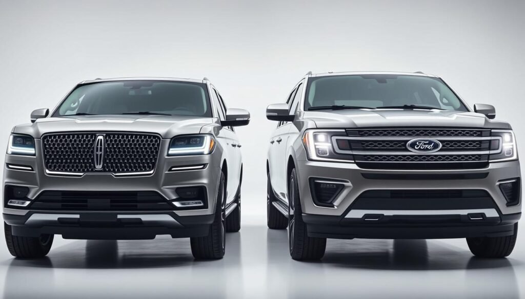 SUV comparison of Lincoln Navigator and Ford Expedition