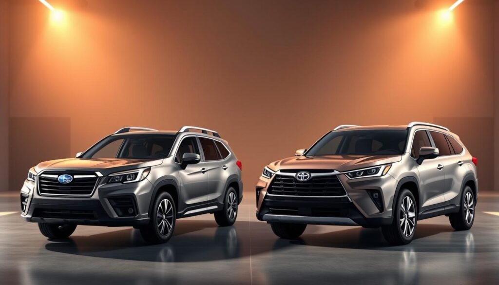 Subaru Ascent pricing and Toyota Highlander pricing comparison