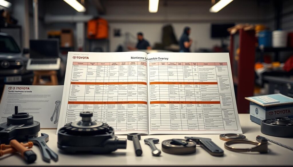 Toyota maintenance schedule overview