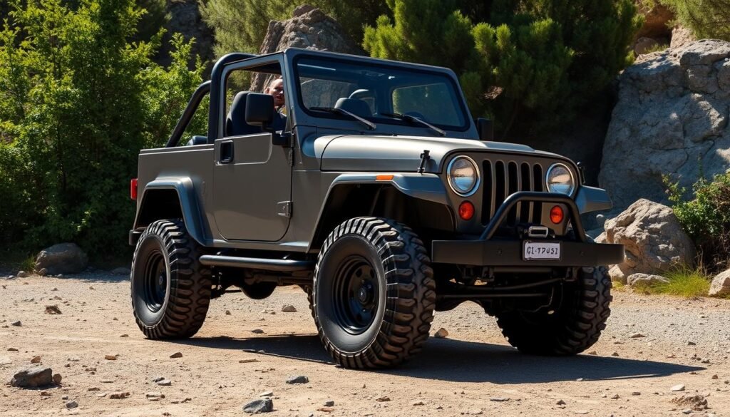 all-terrain mini jeep