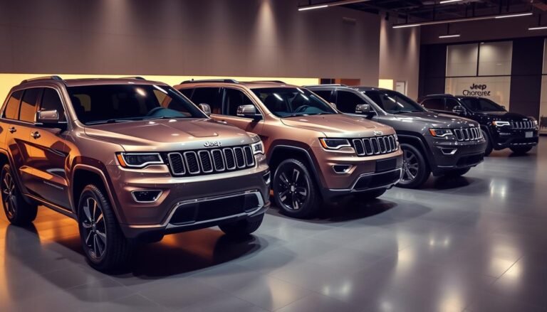 compare jeep grand cherokee models