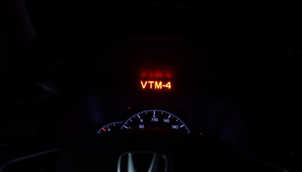 drive with VTM-4 light on
