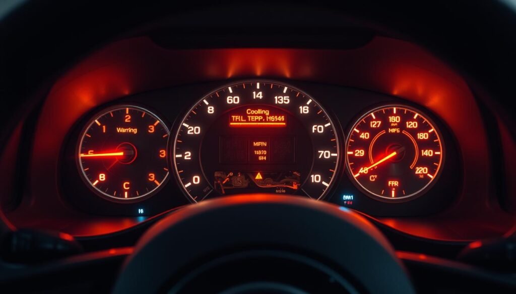 engine and cooling lights