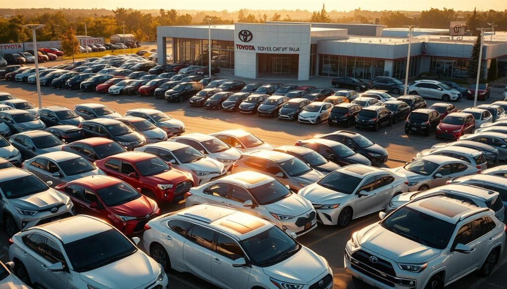extensive inventory of new and used toyota cars