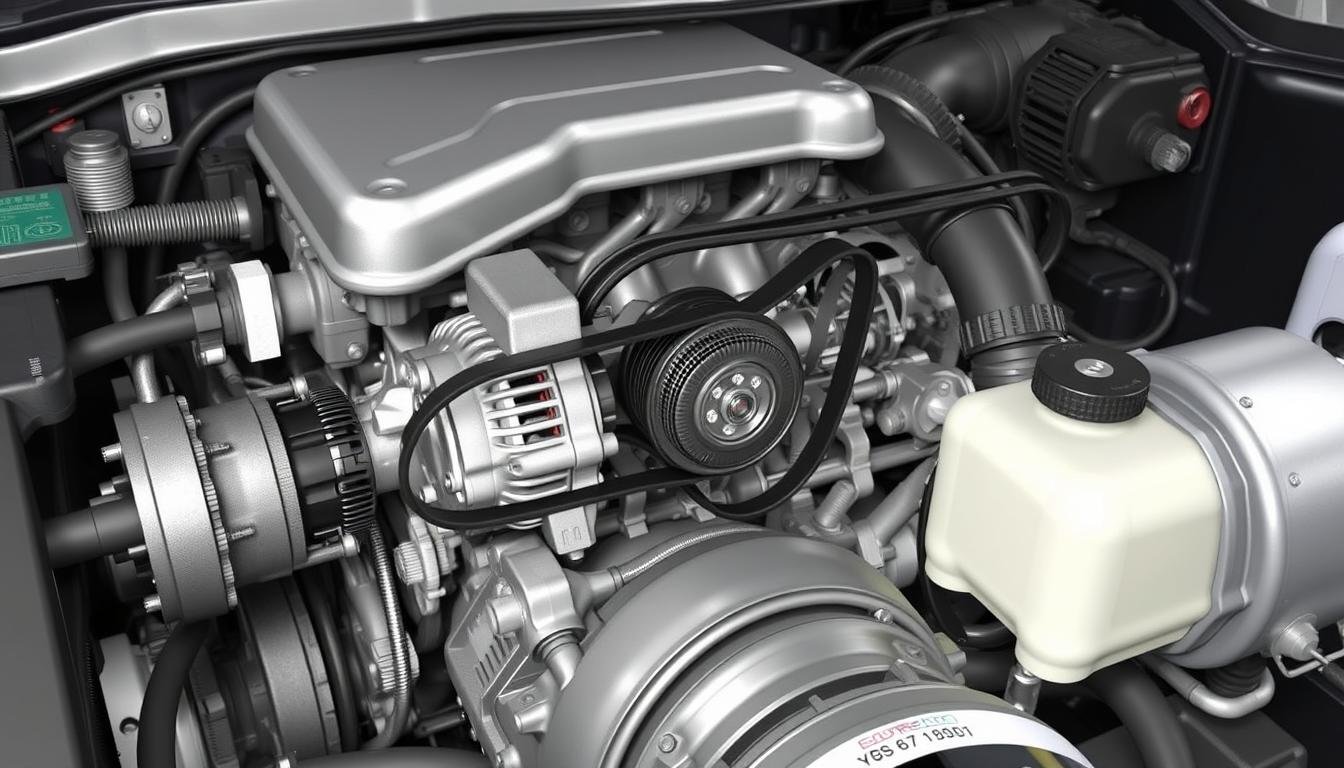 ford 6.7 belt routing single alternator
