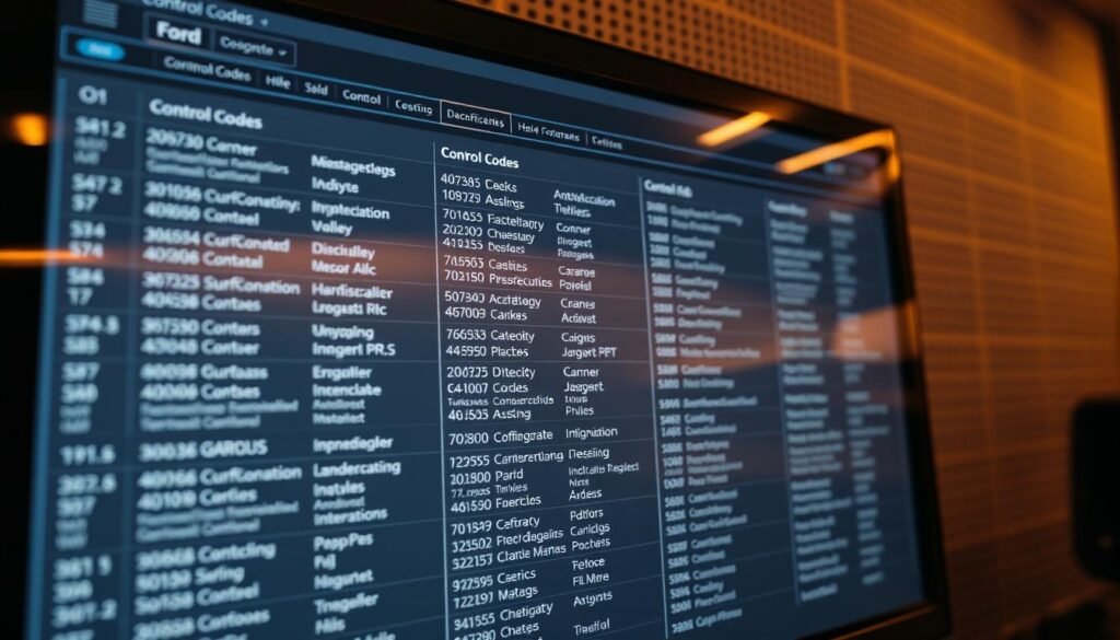ford control code database