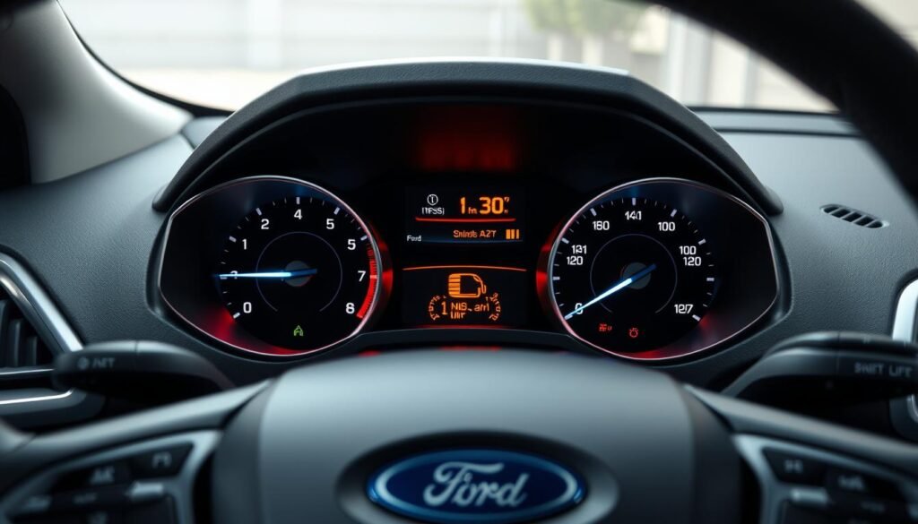 ford escape warning lights