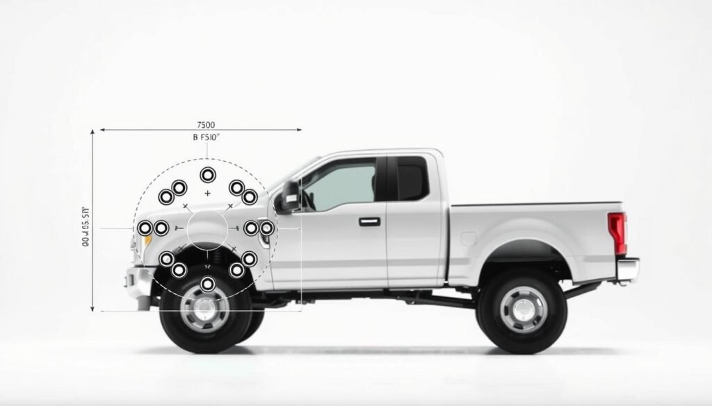 ford f250 bolt pattern dimensions