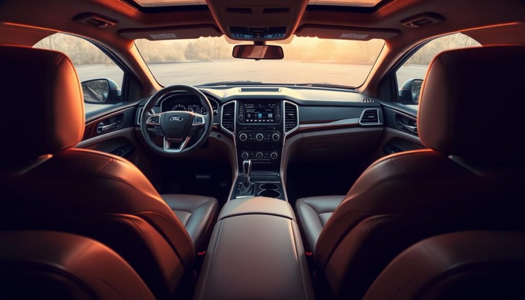 ford luxury models interior features