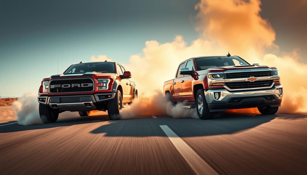 ford trucks vs chevy trucks performance