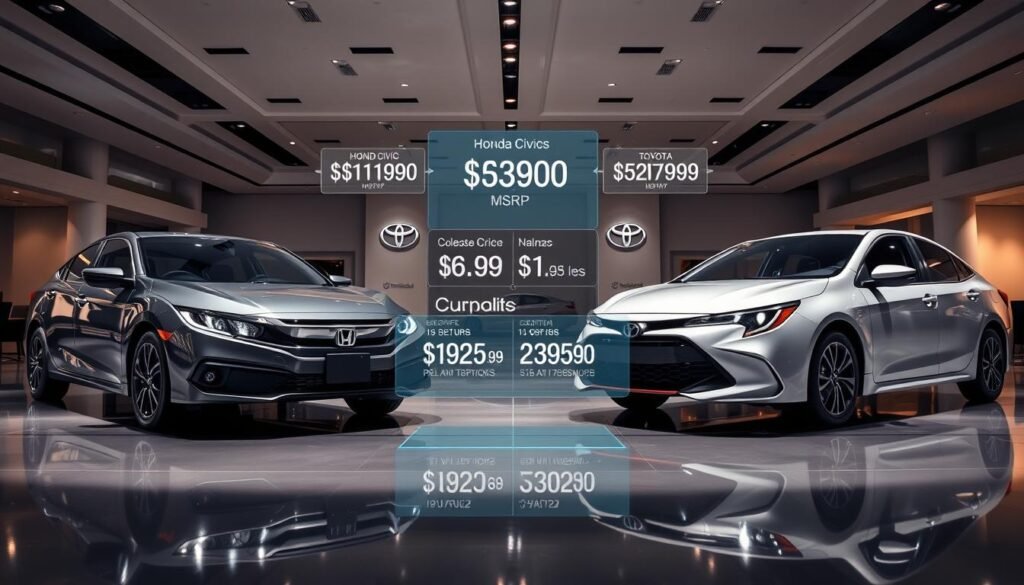 honda civic price and toyota corolla price comparison honda civic price and toyota corolla price comparison