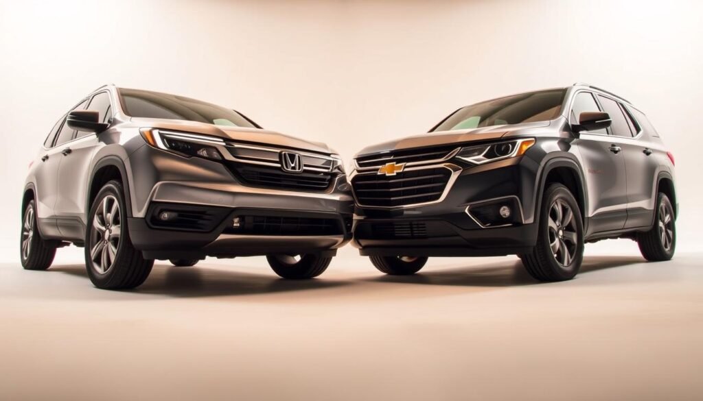 honda pilot vs chevy traverse performance