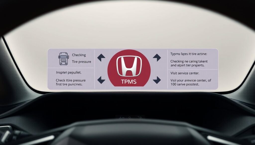 honda tpms response actions