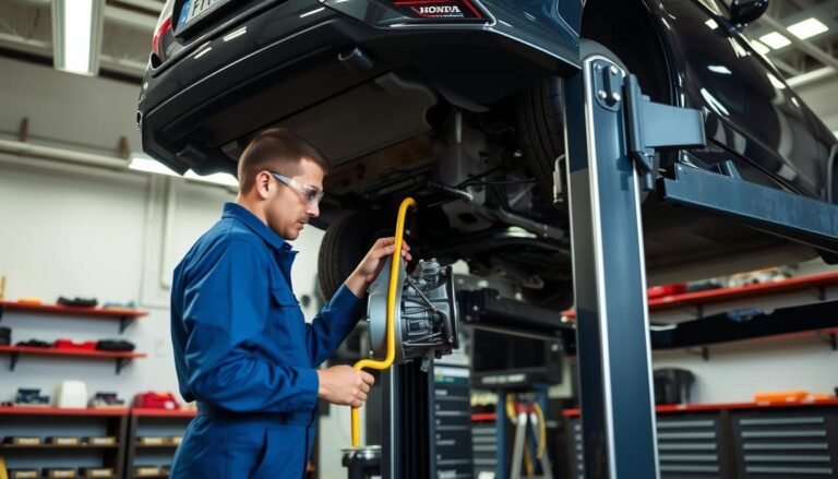 honda transmission fluid change