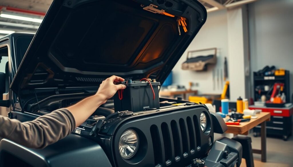 how to change jeep wrangler battery