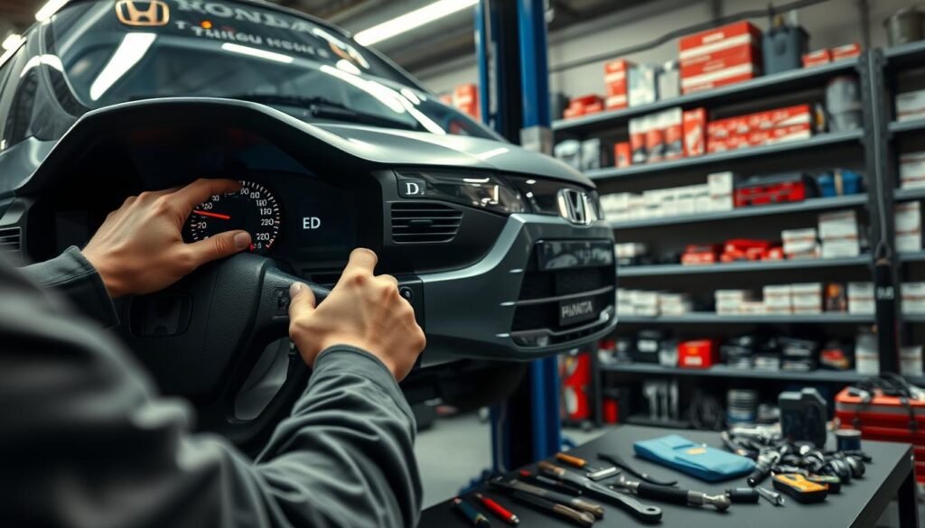 how to fix honda d light blinking