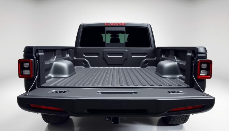 jeep gladiator bed dimensions