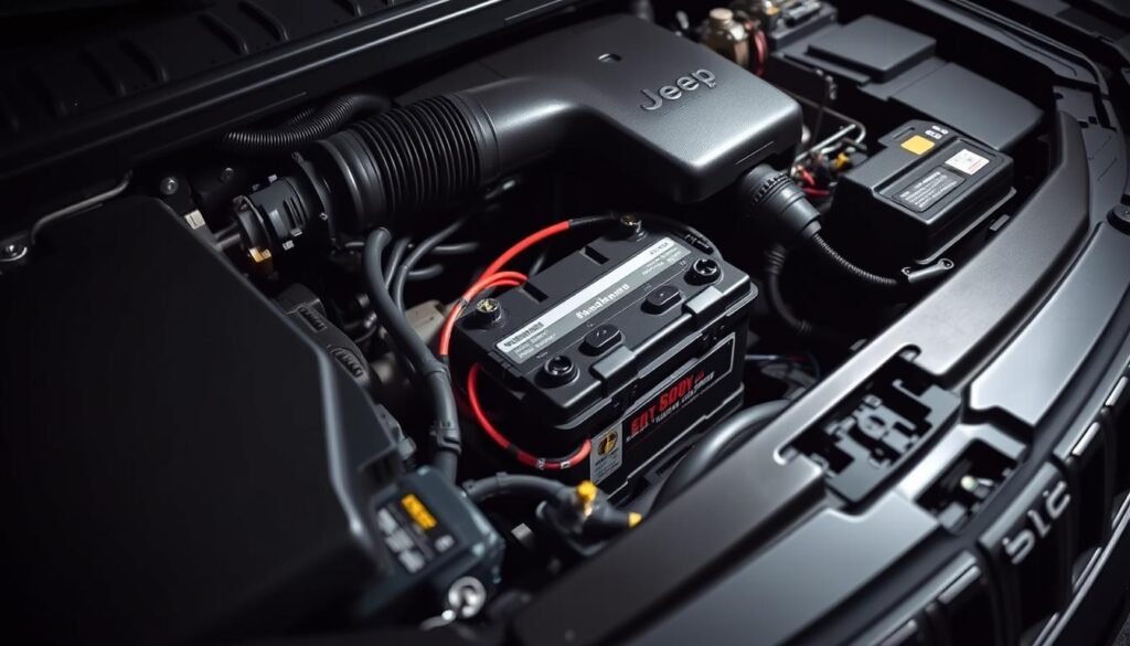 jeep grand cherokee battery location