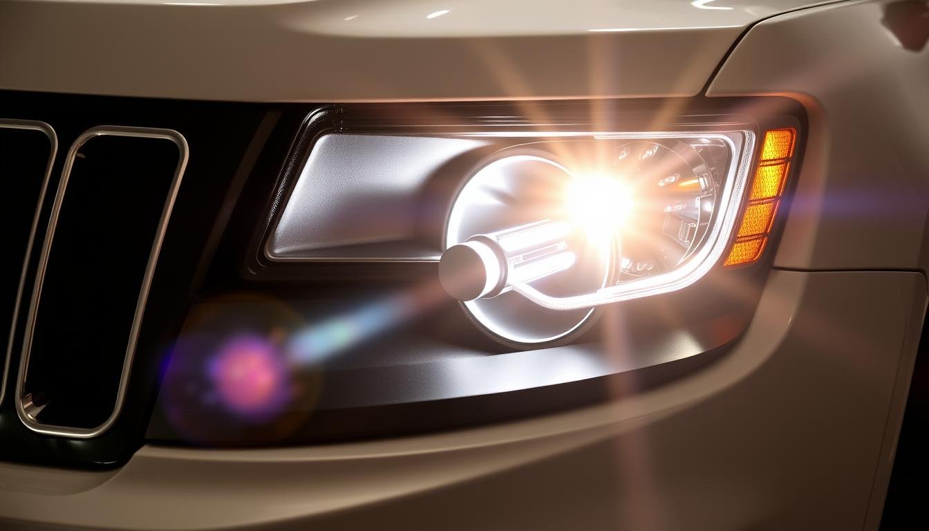jeep grand cherokee headlight bulb replacement