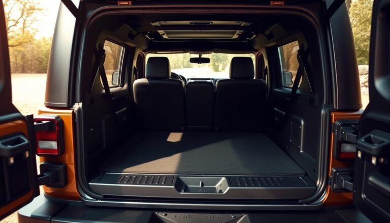 jeep wrangler cargo space