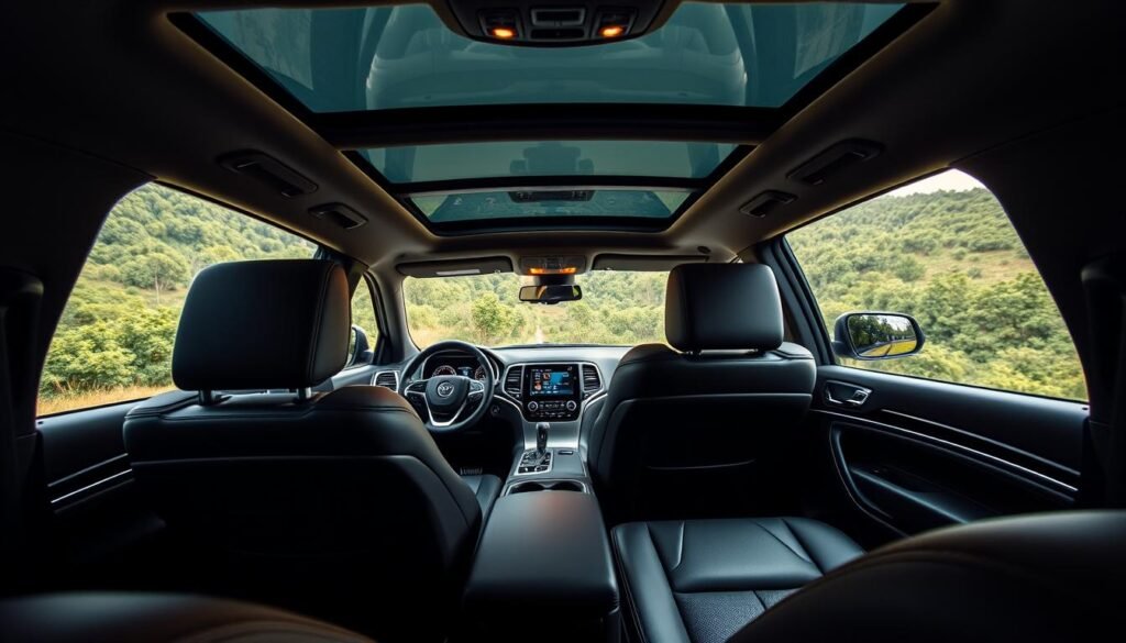 spacious interior features jeep grand cherokee