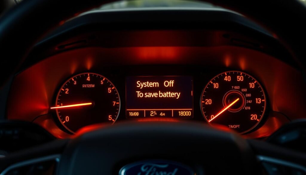 system off to save battery ford