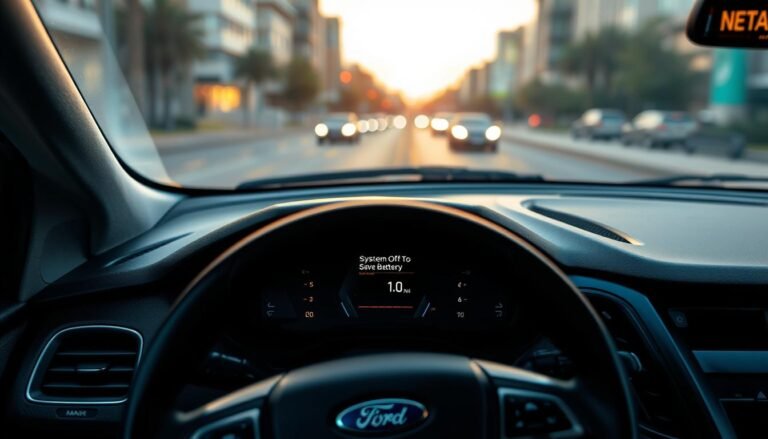 system off to save battery ford
