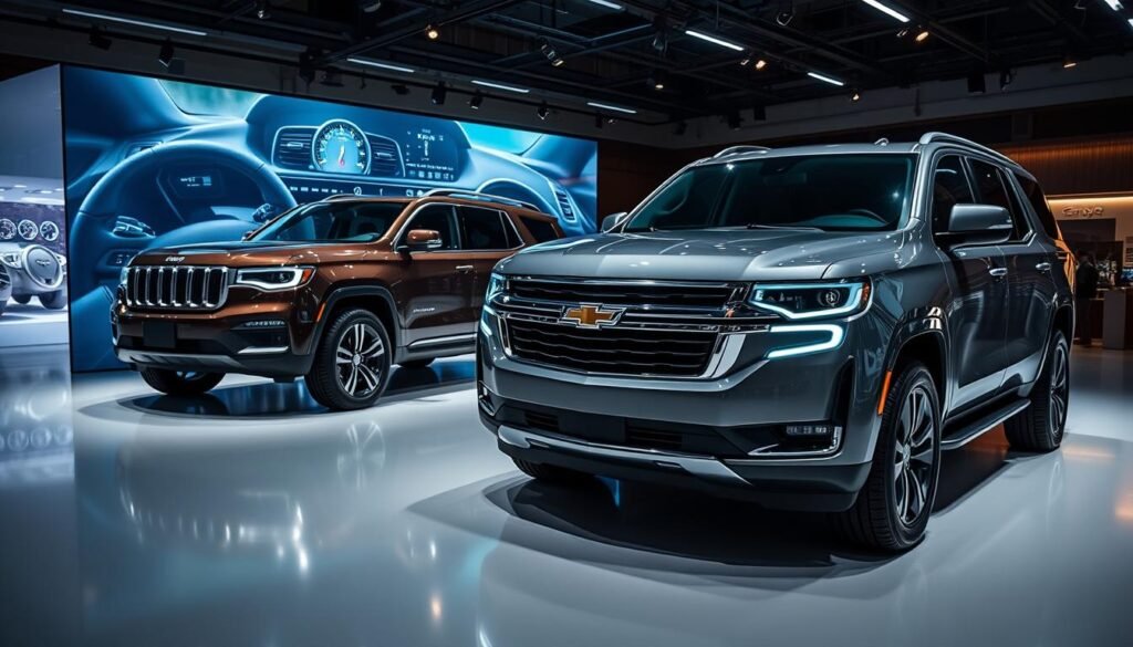 technology options jeep wagoneer vs chevrolet tahoe technology options jeep wagoneer vs chevrolet tahoe