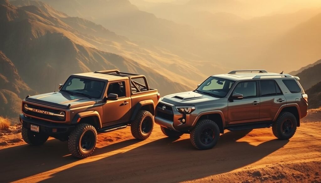 towing capacity of Ford Bronco and Toyota 4Runner