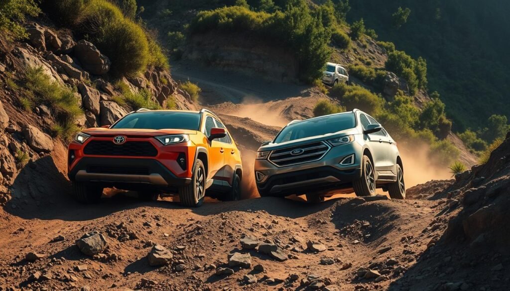 toyota rav4 vs ford edge off-road performance