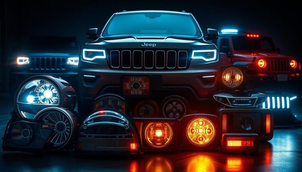 types of jeep lights