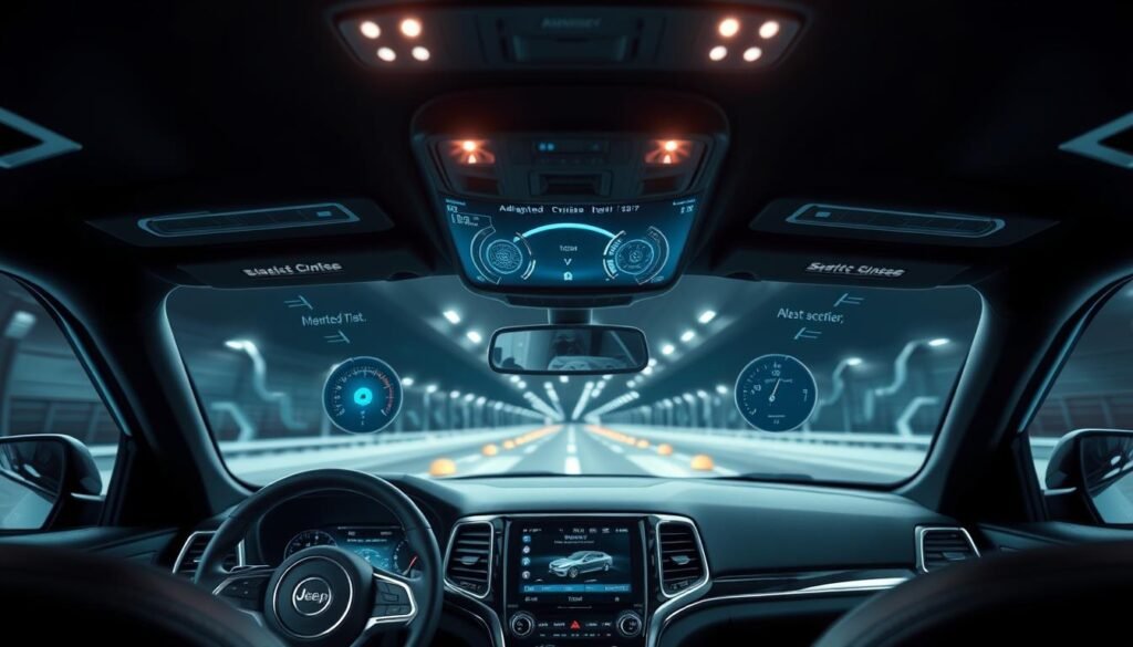 vehicle safety technology in the Jeep Grand Cherokee