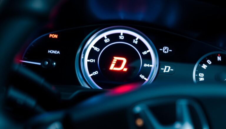 why is the d light blinking on my honda